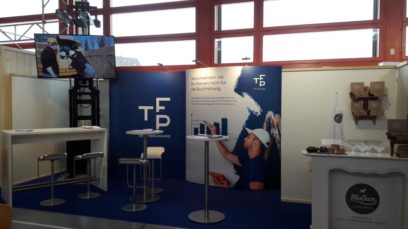 TFP-Stand an der Gewerbeschau 19 in Schwellbrunn